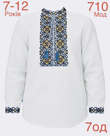 Вышиванка Надийка ND816-710 black - делук