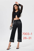 Джинсы Newjeans 7003-1 black - делук