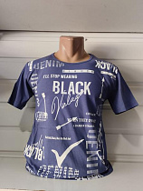 Футболка Panda 1575 blue - делук