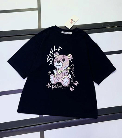 Футболка Kosmy 520-26 black - делук