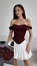 Корсет Alisa Brand 609 wine - делук