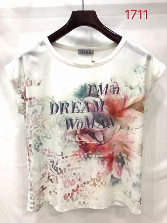Футболка Lida 1711 white - делук