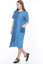 Платье Alberk 6004  l.blue - делук