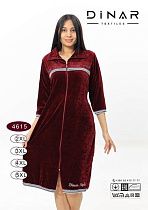 Халат Sss Annet DO-D4615 wine - делук