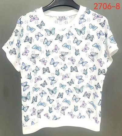 Футболка Lida 2706-8 white - делук