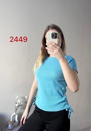 Футболка Fsn 2449-1 l.blue - делук