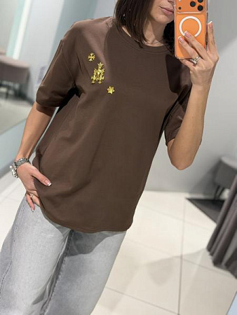 Футболка Comod 6627 chocolate - делук