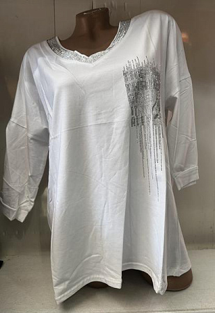 Свитер Levisha 27084-3 white - делук