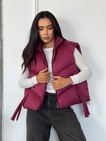 Жилетка Style Nadezhda 2499 wine - делук