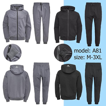 Костюм Спорт Tran A81 grey - делук