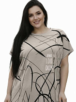 Футболка Elena&Vika 26009 l.beige - делук