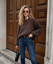 Свитер Lora LR763 brown Свитер Lora LR763 brown - делук