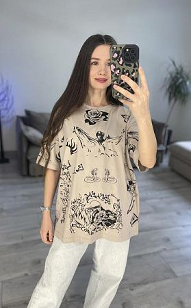 Футболка S.Style 14-0 beige - делук