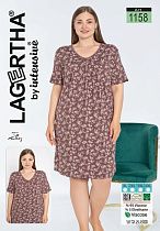 Ночнушка Cotpark 1158 brown - делук