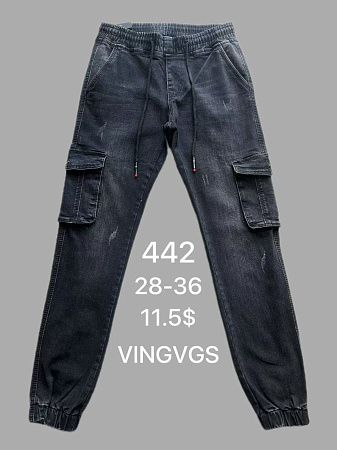 Джинсы God Baron 442 black - делук