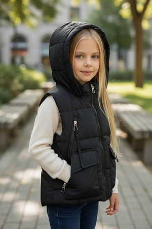 Жилетка Delfinka 56929 black - делук