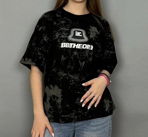 Футболка Delfinka 48106 black - делук