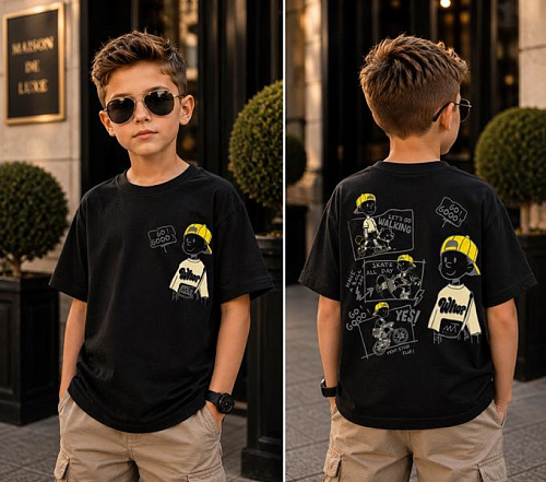 Футболка Major Kids 3725 black - делук