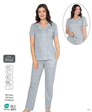 Пижама Cotpark 19048 grey - делук