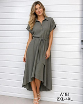 Платье Romeo Life A19 khaki - делук