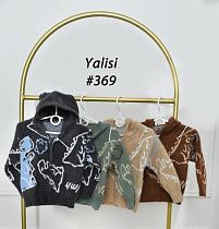Кофта Yalisi 369 brown - делук