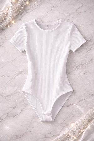 Боди Karolina KR595 white - делук
