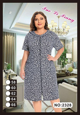 Халат Brilliant 2328 black - делук