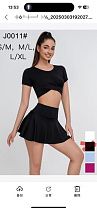 Костюм Спорт Newjeans J0011 black - делук