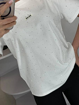 Футболка Lora LR1156 white - делук