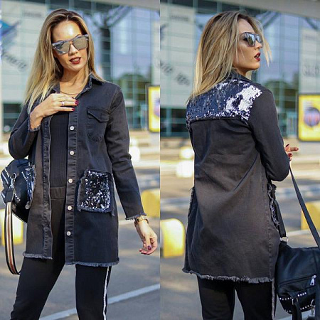 Куртка Valentina VL140 black - делук