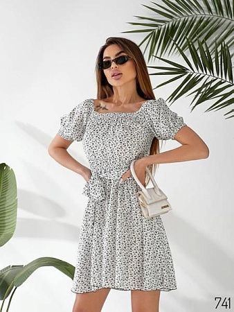 Платье Loren 741 white - делук