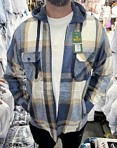 Рубашка Nik A691 l.blue-beige - делук