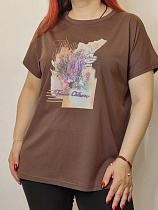 Футболка Kosta KS86 brown - делук