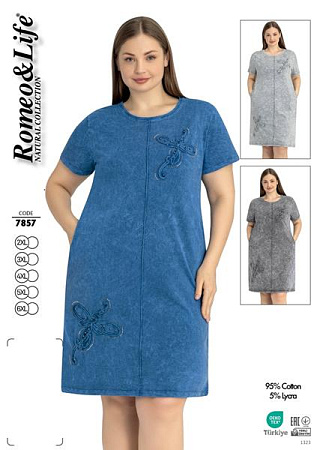 Платье Cotpark 7857 l.grey - делук