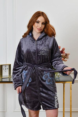 Халат Romeo Life RL1046 grey - делук