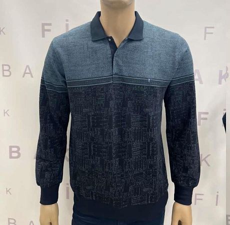 Свитер Vip Stendo 1516 navy-grey - делук