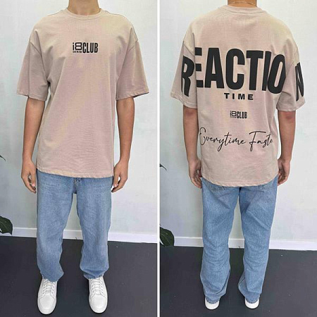 Футболка I8Denim 90557 beige - делук