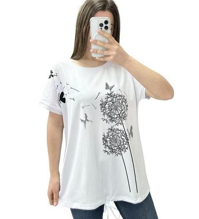 Футболка Elena&Vika 25310 white - делук