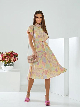 Платье Deliv 572 yellow - делук