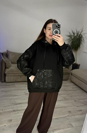 Худи S.Style 615 black - делук