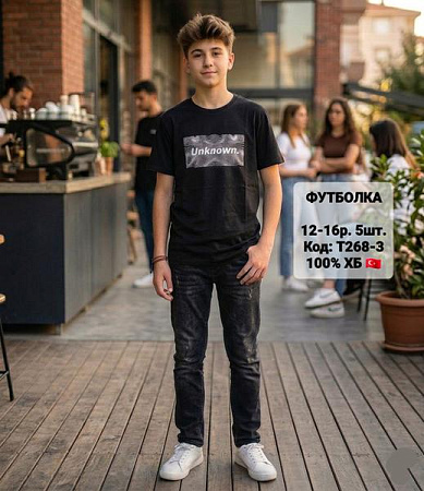 Футболка Ibambino T268-3 black - делук