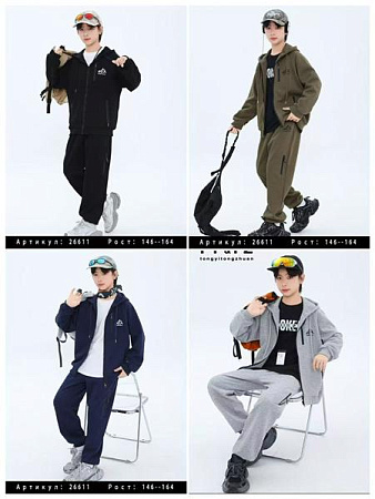 Костюм Спорт Delfinka 26611 grey - делук