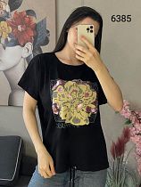 Футболка Fsn 6385 black - делук