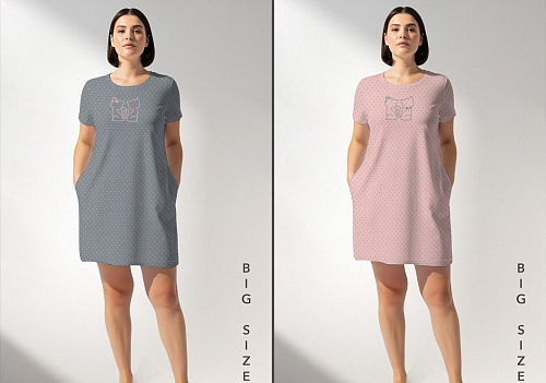 Ночнушка Trikotag T79 grey - делук