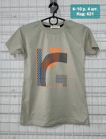 Футболка Amz 621 beige - делук