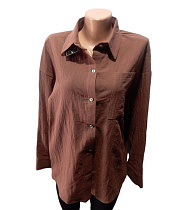 Рубашка Mso 32681 brown - делук