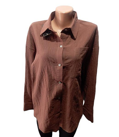 Рубашка Mso 32681 brown - делук