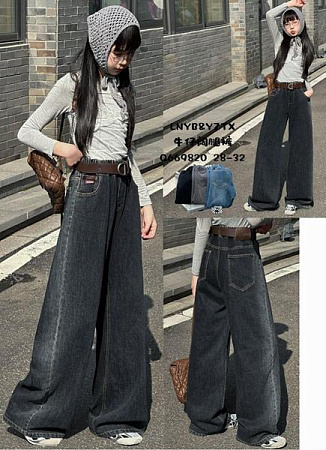 Джинсы Fashion Kids Q669820 d.grey - делук