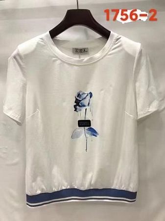 Футболка Lida 1756-2 white - делук