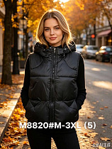 Жилетка Jacket M8820 black - делук